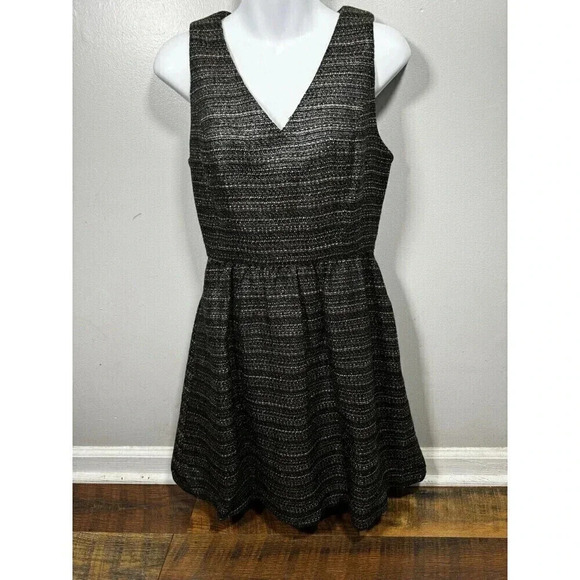 Anthropologie Moulinette Soeurs Dress Women Sz 4 Tweed Sheath Sleeveless - Picture 1 of 9
